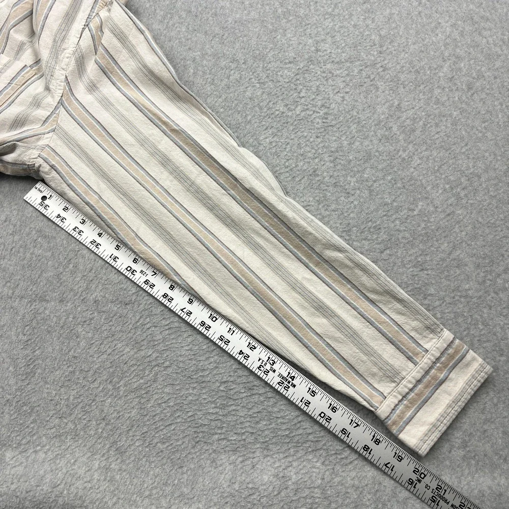 NEW Banana Republic Oxford Shirt Mens XL Striped Slim Untucked Fit Button Up